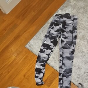 Reebok Kids Black and Gray Leggings